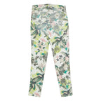 GUESS Floral Curvy Mid Rise Womens Jeans White Regular Skinny W28 L30