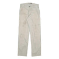 CARHARTT Mens Cotton Blend Beige Regular Fit Straight Leg Trousers W32 L33