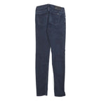 Calvin Klein Womens Slim Skinny Denim Jeans Blue Cotton Blend W24 L28 Zip