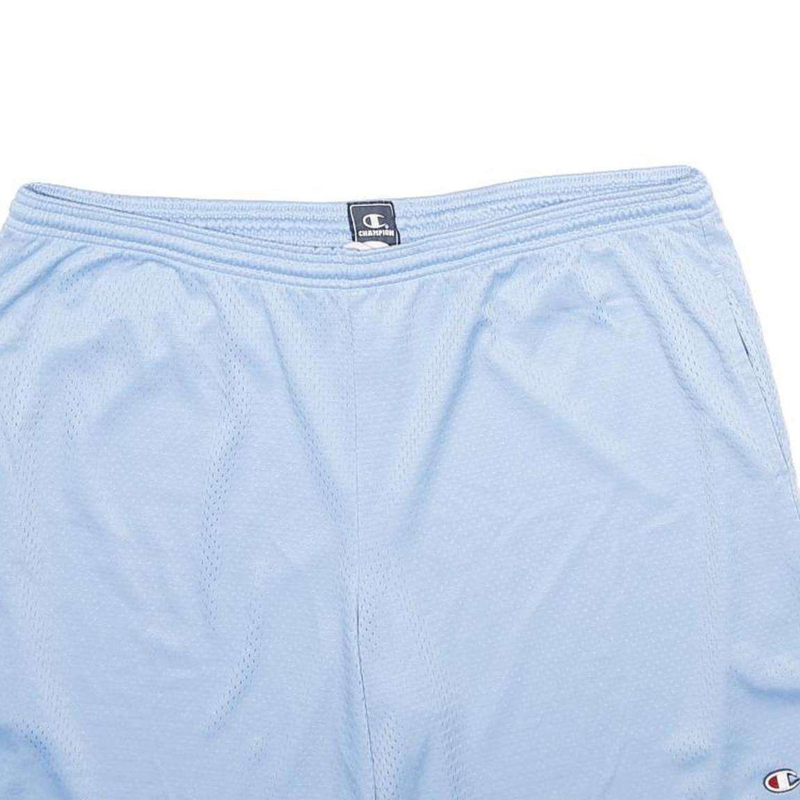 CHAMPION Mens Shorts Blue Casual 2XL W36 Polyester Lightweight Sportswear