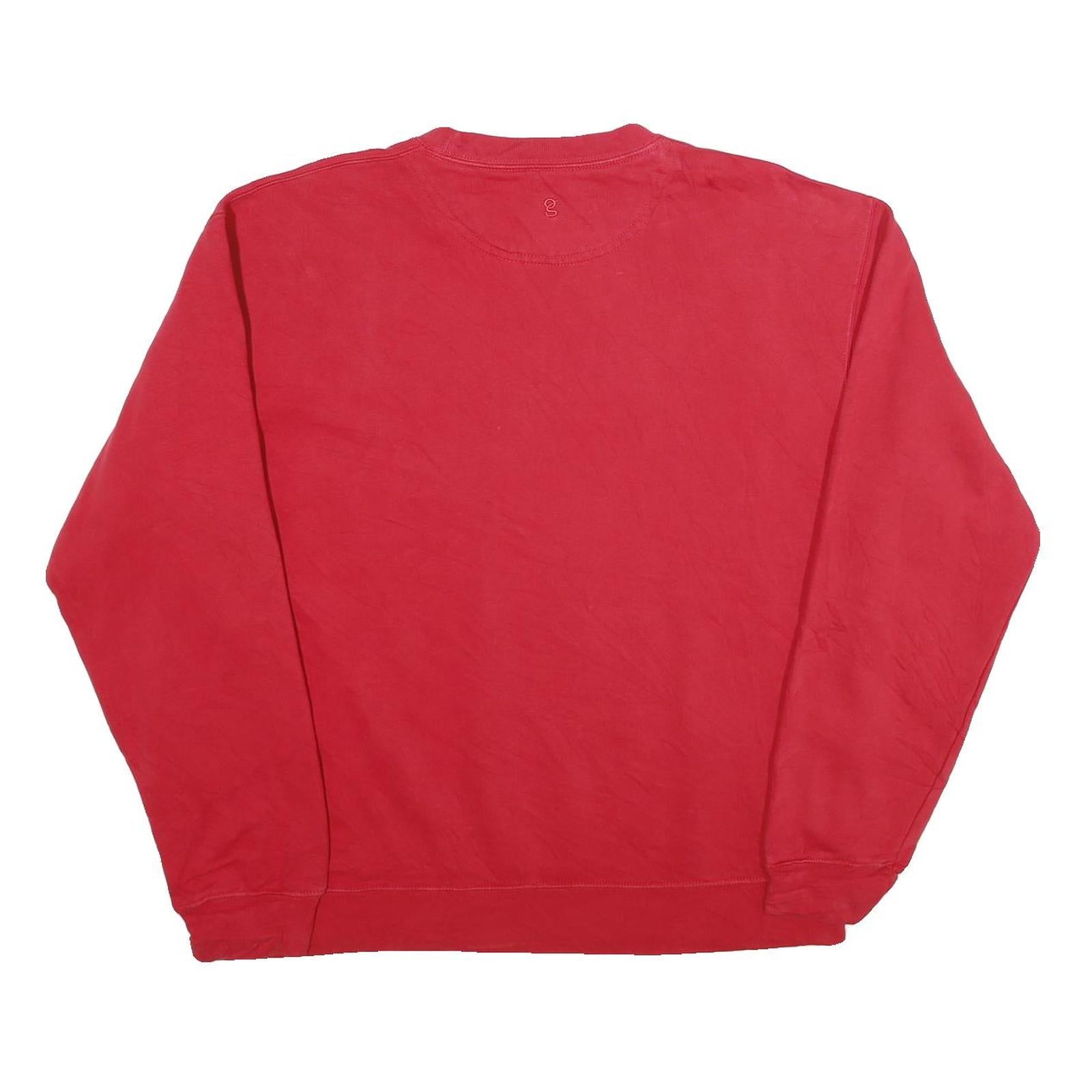 GEAR FOR SPORTS Mens Red Alumni North Central College Crew Neck L Sweatshirt