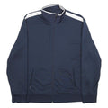 STARTER Mens Navy Blue & White Zip Up Jacket XL Polyester Plain Sport Track