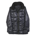CALVIN KLEIN JEANS Womens Black Quilted Jacket S Polyester Blend Zip Collar