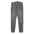 LEVI'S 512 Mens Slim Grey Denim Slim Jeans W30 L31 Stylish Cotton Blend Zip