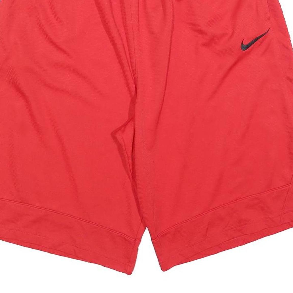 NIKE Mens Shorts Red XL W32 Sports Casual Activewear Lightweight Breathable