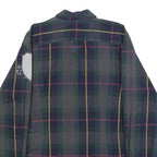 LA MARTINA Mens Green & Blue Checked Shirt S Cotton Button Down Polo Crest