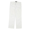 LEVI'S Womens Jeans White Regular Straight Denim W28 L26 Cotton Blend Zip