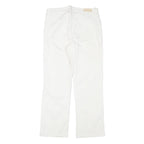 LEVI'S Womens Jeans White Regular Straight Denim W28 L26 Cotton Blend Zip