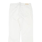 LEVI'S Womens Jeans White Regular Straight Denim W28 L26 Cotton Blend Zip