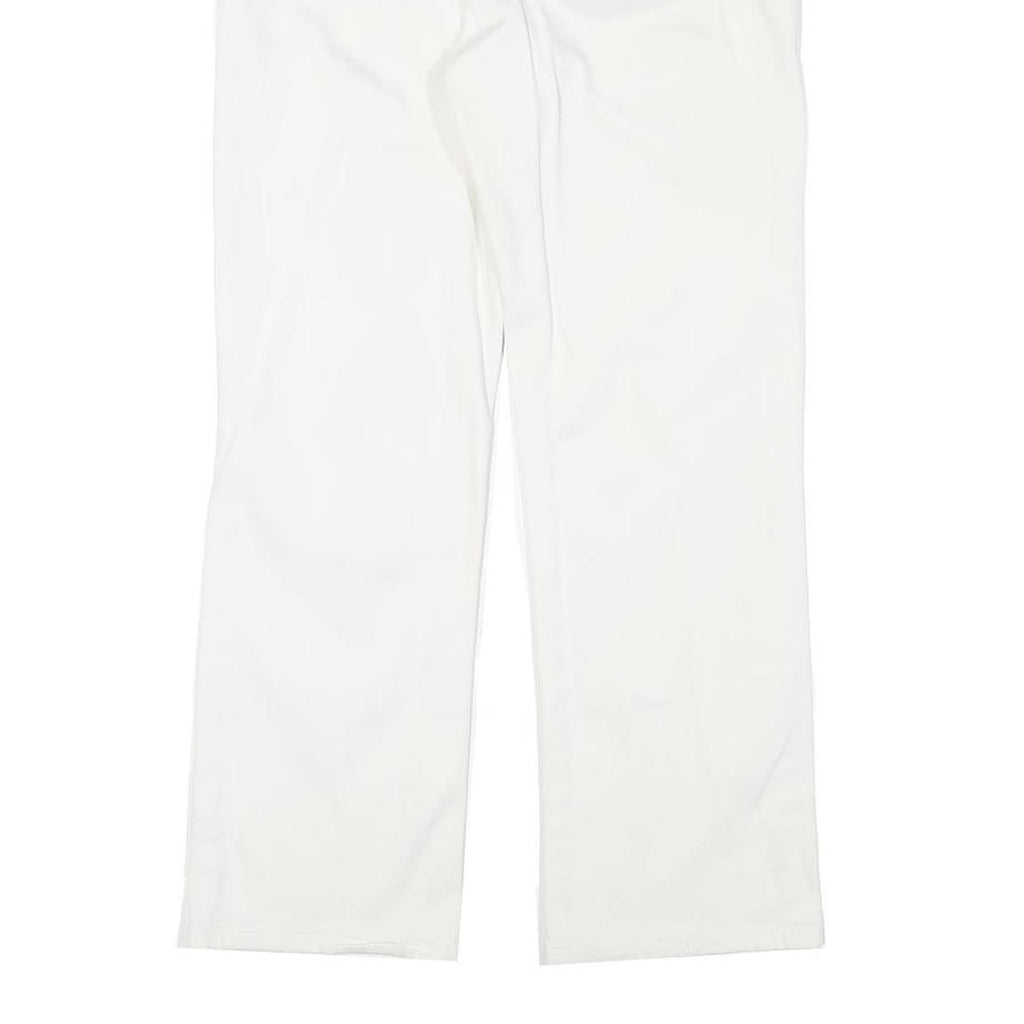 LEVI'S Womens Jeans White Regular Straight Denim W28 L26 Cotton Blend Zip