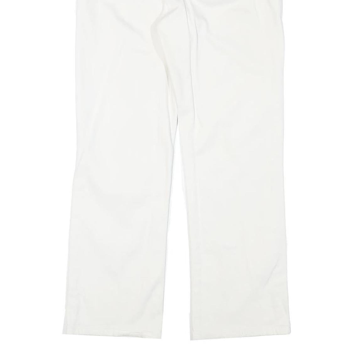 LEVI'S Womens Jeans White Regular Straight Denim W28 L26 Cotton Blend Zip