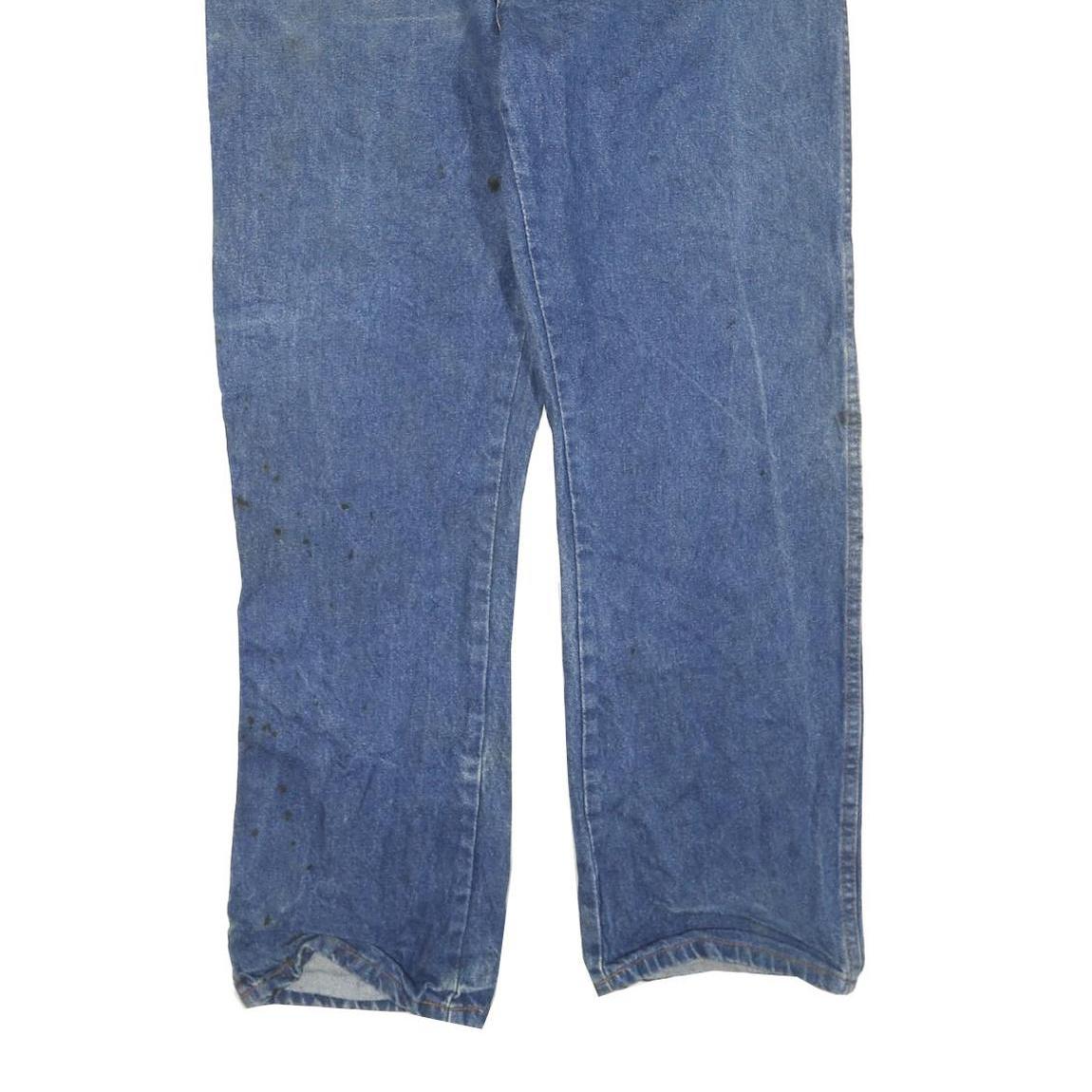 DICKIES Mens Regular Fit Blue Denim Jeans W40 L32 Cotton Blend Zip Classic