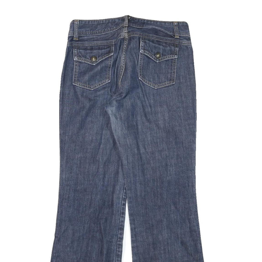 GAP Womens Relaxed Bootcut Denim Medium Blue W32 L31 Cotton Blend Zip Jeans