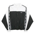 SNIPES Womens Black & White Zip Jacket XS Polyester Track Team Logo Casual