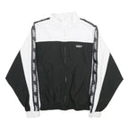 SNIPES Womens Black & White Zip Jacket XS Polyester Track Team Logo Casual