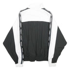 SNIPES Womens Black & White Zip Jacket XS Polyester Track Team Logo Casual