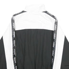 SNIPES Womens Black & White Zip Jacket XS Polyester Track Team Logo Casual
