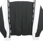 SNIPES Womens Black & White Zip Jacket XS Polyester Track Team Logo Casual