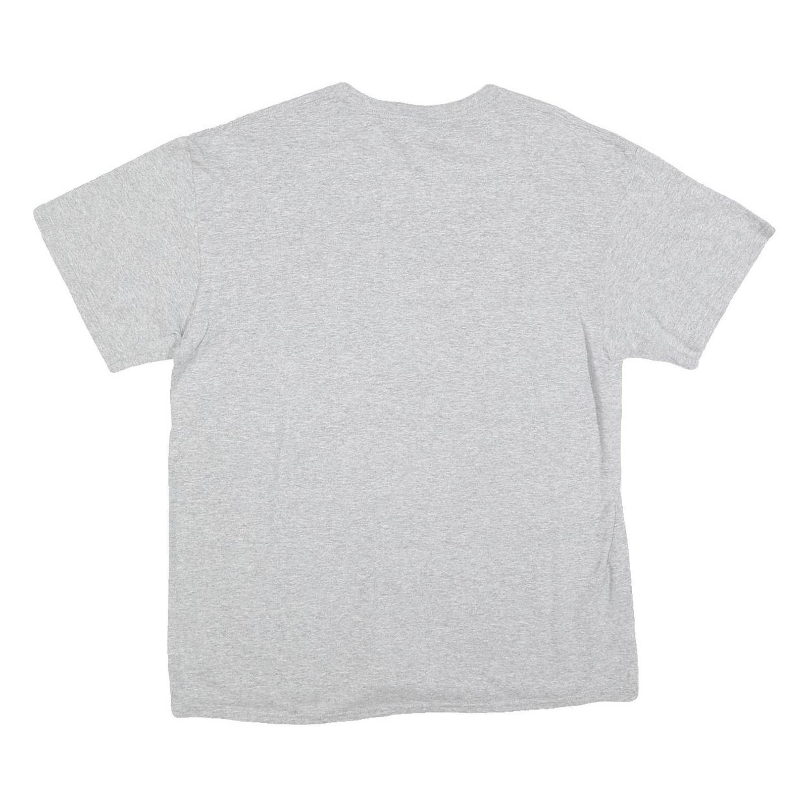 DELTA Mens Grey St George Island Florida Graphic T-Shirt L Short Sleeve Crew