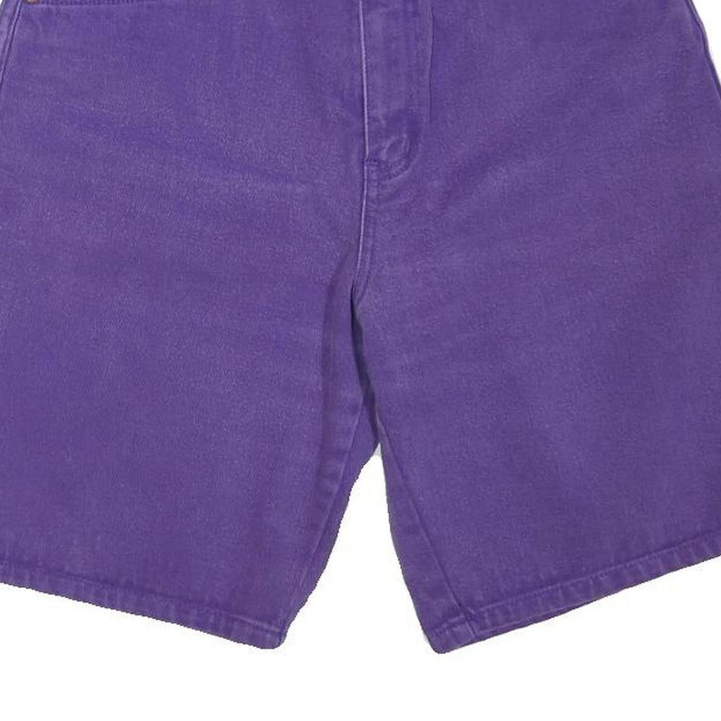 RIO Womens Shorts Purple Casual Regular Fit M W28 Comfortable Cotton Blend