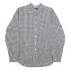 RALPH LAUREN Mens Black & White Check Shirt 2XL Classic Fit Button-Down Collar