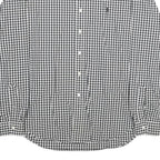 RALPH LAUREN Mens Black & White Check Shirt 2XL Classic Fit Button-Down Collar