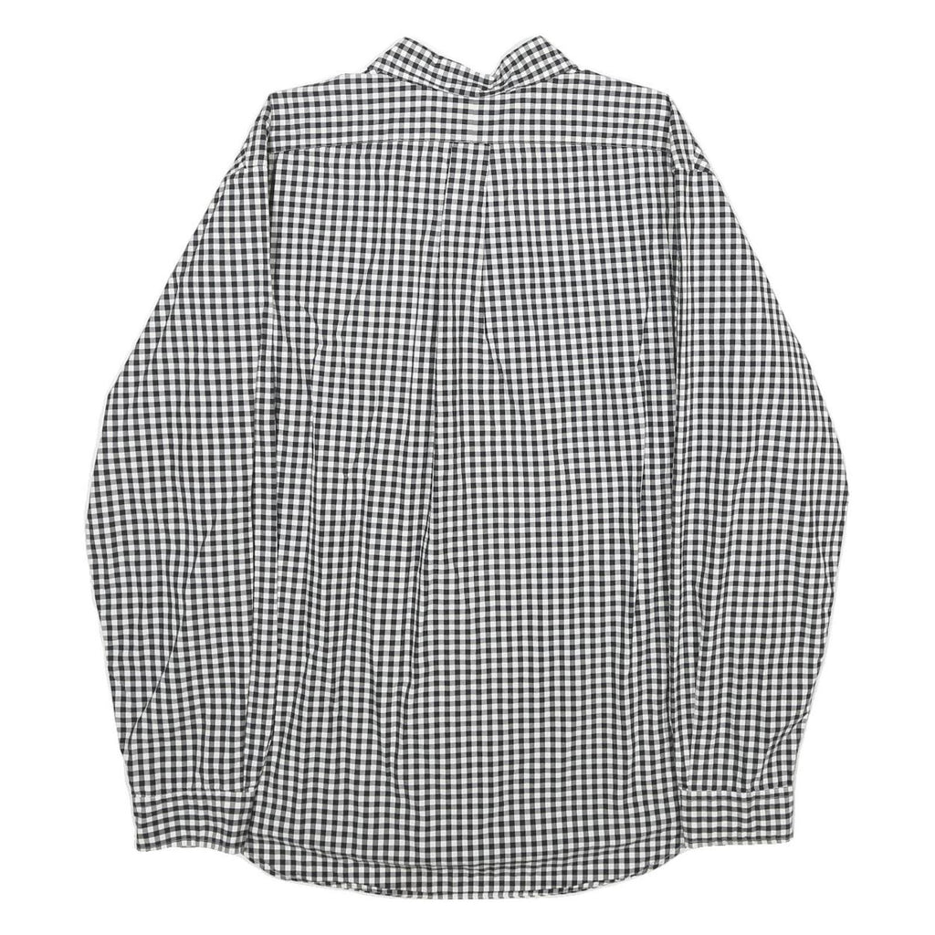 RALPH LAUREN Mens Black & White Check Shirt 2XL Classic Fit Button-Down Collar