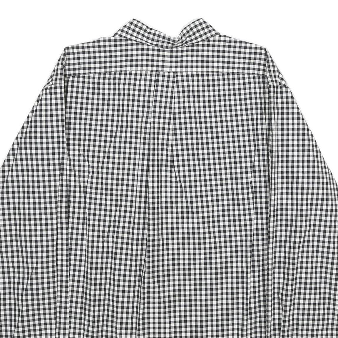 RALPH LAUREN Mens Black & White Check Shirt 2XL Classic Fit Button-Down Collar
