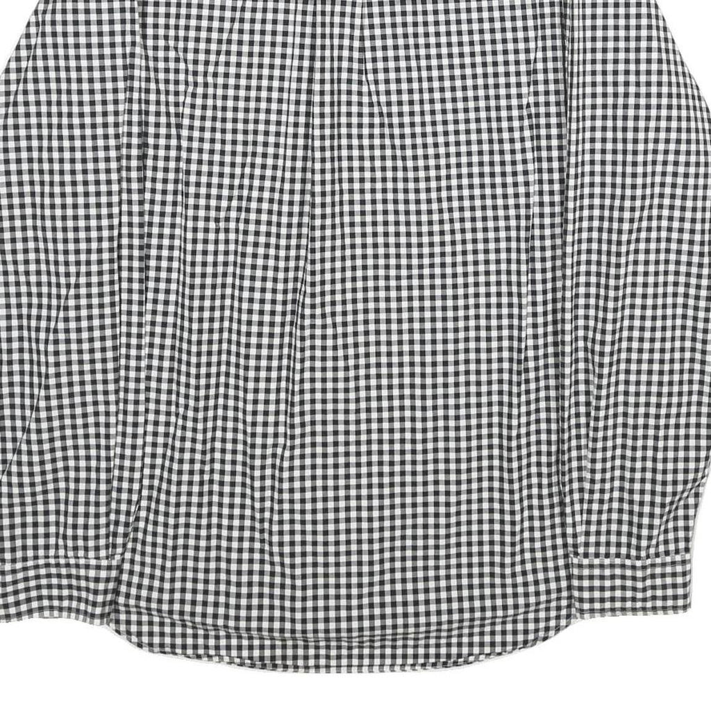 RALPH LAUREN Mens Black & White Check Shirt 2XL Classic Fit Button-Down Collar