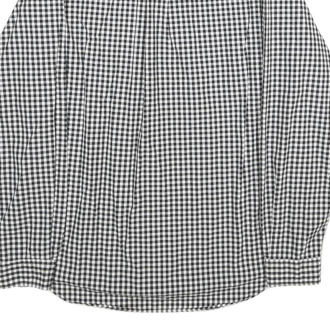 RALPH LAUREN Mens Black & White Check Shirt 2XL Classic Fit Button-Down Collar