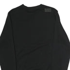 KAPPA Mens Black Cotton Crew Neck L Sweatshirt Camouflage Logo Pullover