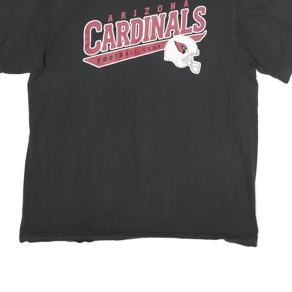 REEBOK Mens Black Arizona Cardinals Football Club Graphic T-Shirt S Crew Neck