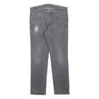 LEVI'S 511 Slim Mens Jeans Grey Slim Skinny Denim Medium W32 L27 Zip
