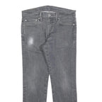 LEVI'S 511 Slim Mens Jeans Grey Slim Skinny Denim Medium W32 L27 Zip