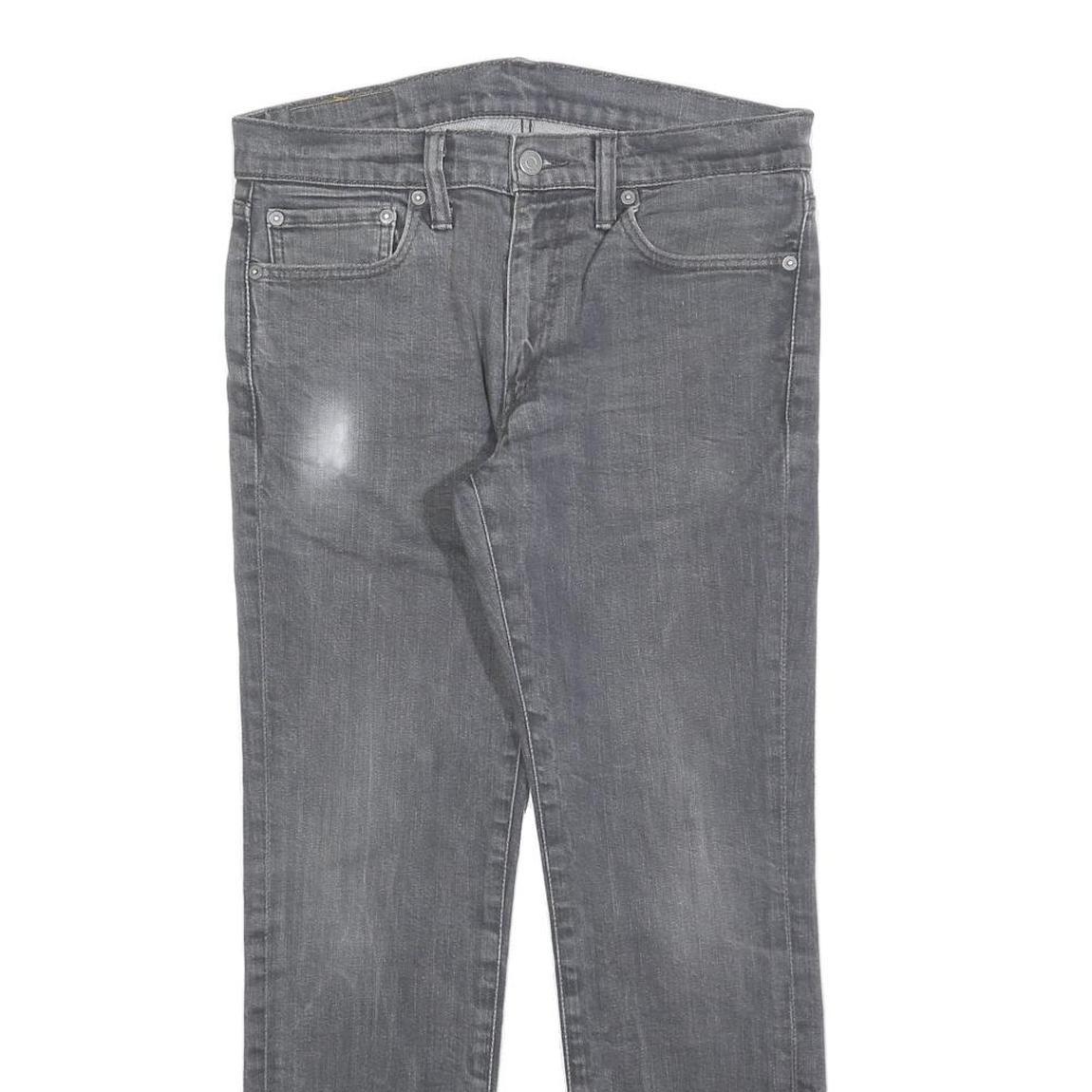 LEVI'S 511 Slim Mens Jeans Grey Slim Skinny Denim Medium W32 L27 Zip