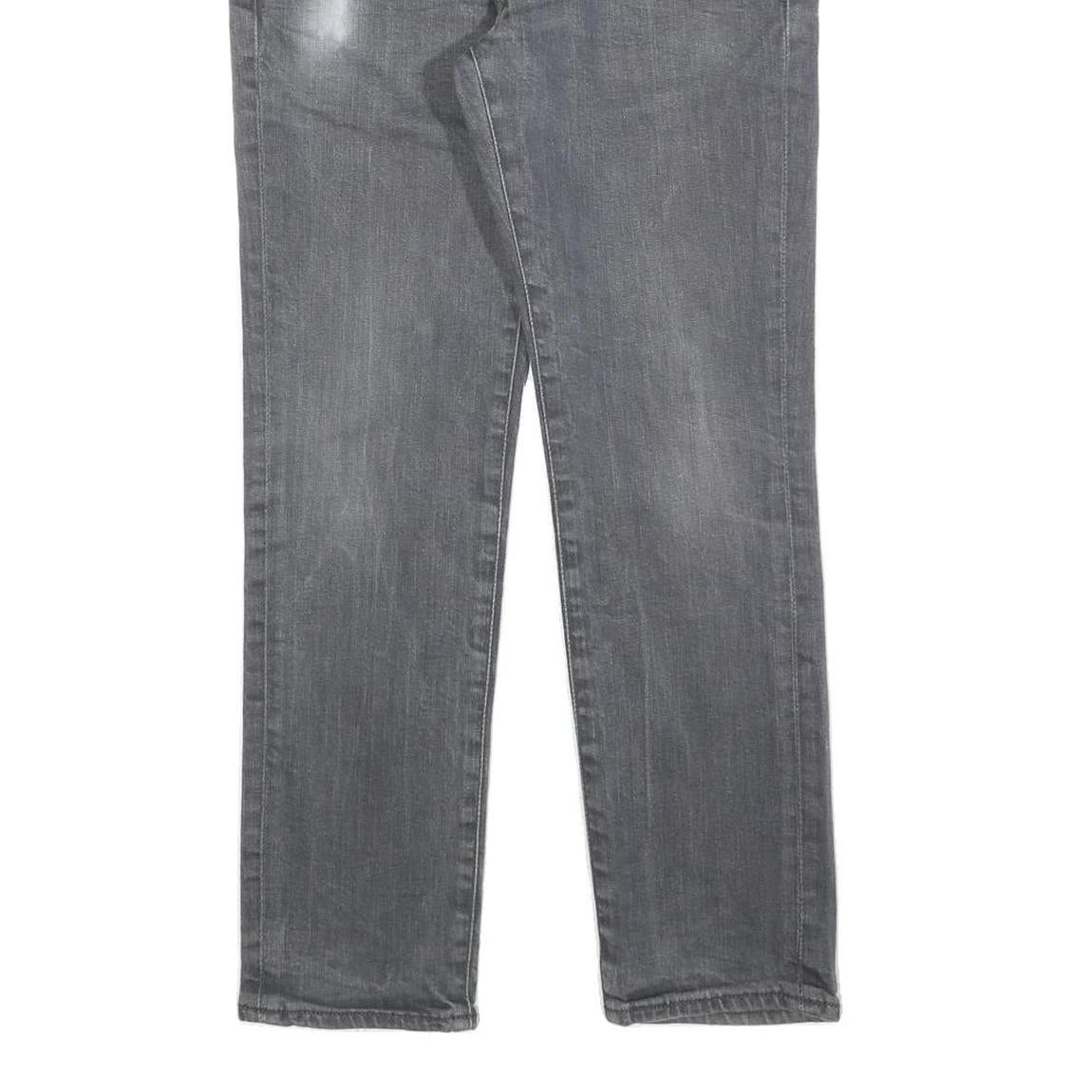 LEVI'S 511 Slim Mens Jeans Grey Slim Skinny Denim Medium W32 L27 Zip