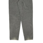 LEVI'S Womens Grey Cotton Blend Regular Straight Trousers W30 L30 Classic Zip