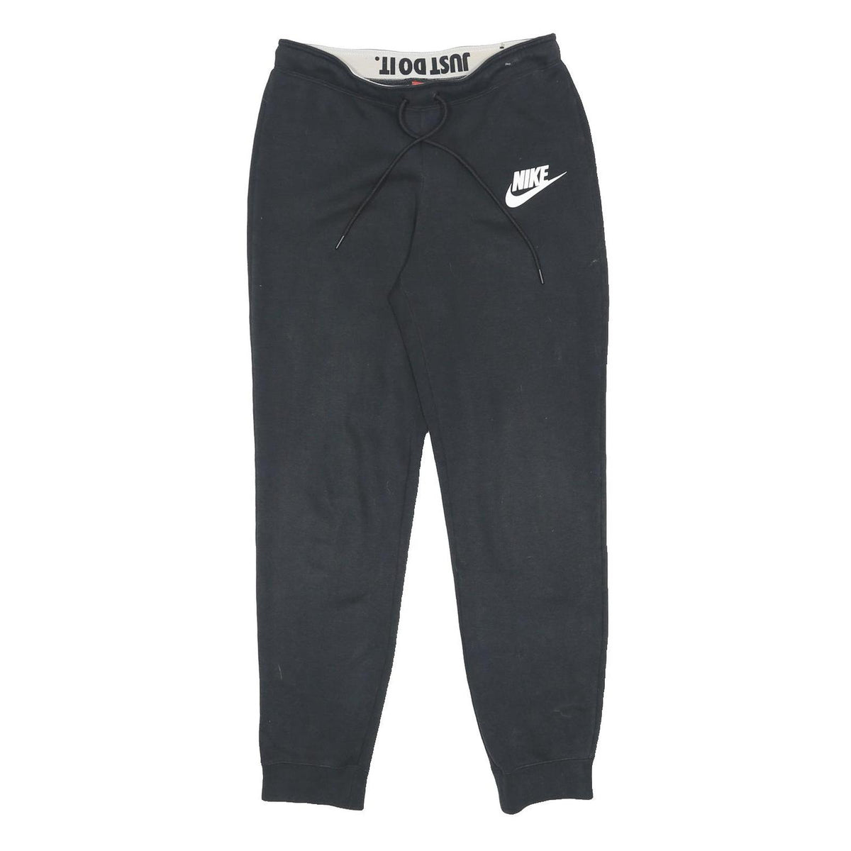 NIKE Mens Joggers Black M W28 L28 Slim Tapered Cotton Blend Casual Wear