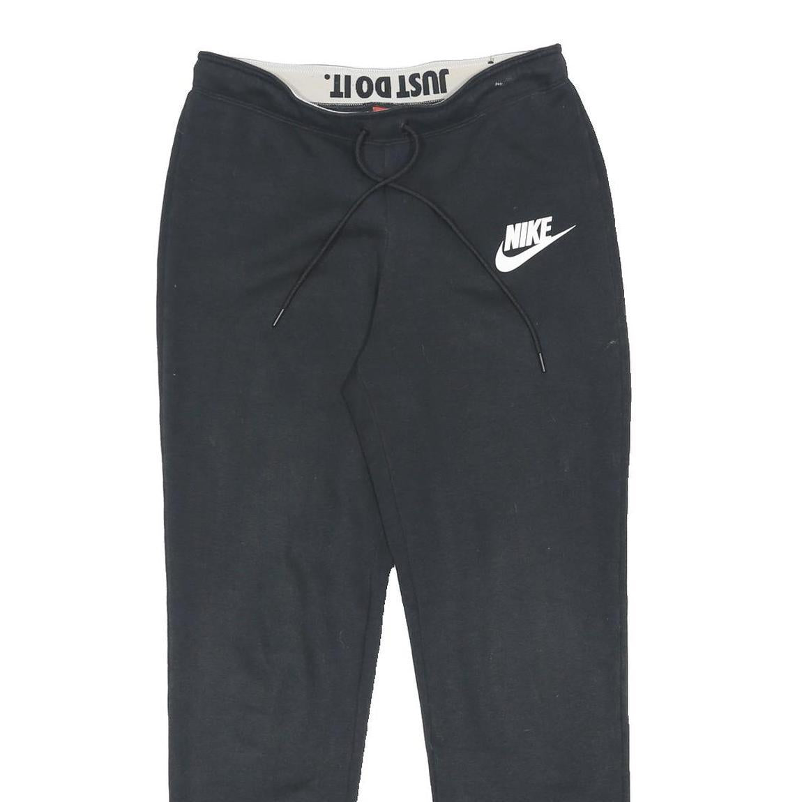 NIKE Mens Joggers Black M W28 L28 Slim Tapered Cotton Blend Casual Wear