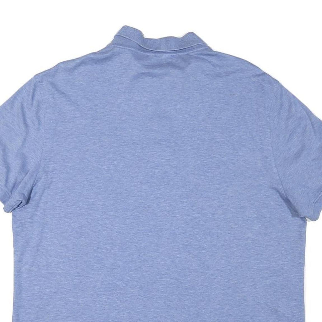 CALVIN KLEIN Mens Blue Polo Shirt XL Cotton Blend Short Sleeve Basic Casual