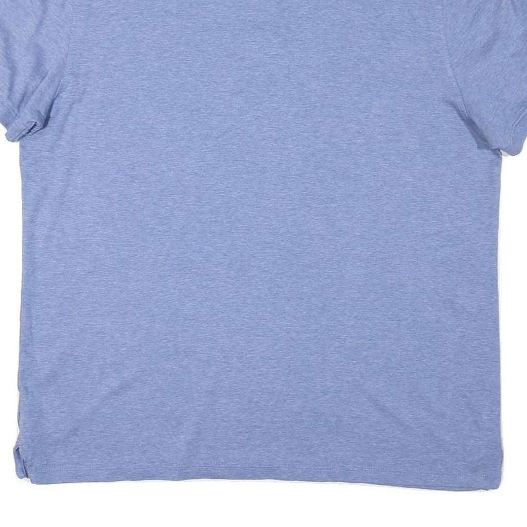 CALVIN KLEIN Mens Blue Polo Shirt XL Cotton Blend Short Sleeve Basic Casual