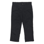 DICKIES Mens Cotton Blend Black Regular Straight Trousers W40 L30 Classic