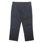 DICKIES Mens Cotton Blend Black Regular Straight Trousers W40 L30 Classic
