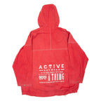 OUTERWEAR Mens Jacket Red Hooded L