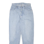 TEDDYS Womens Jeans Blue Relaxed Straight Denim Light W29 L30 Classic Casual Zip