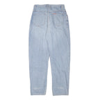 TEDDYS Womens Jeans Blue Relaxed Straight Denim Light W29 L30 Classic Casual Zip