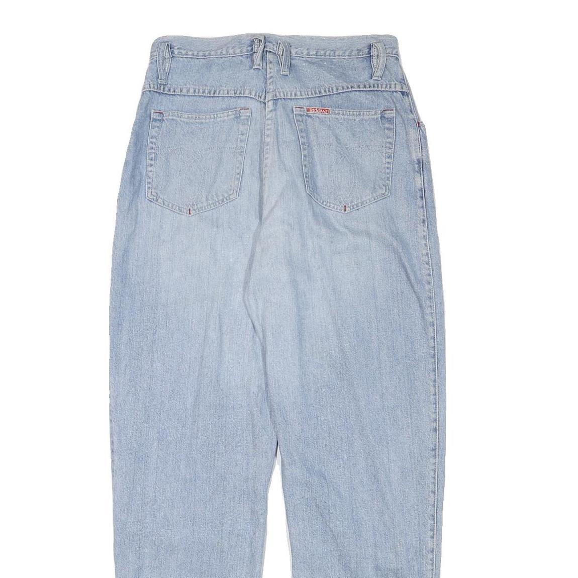 TEDDYS Womens Jeans Blue Relaxed Straight Denim Light W29 L30 Classic Casual Zip