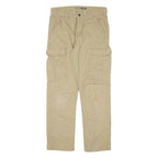 CARHARTT Cargo Workwear Mens Trousers Beige Relaxed Straight W31 L30