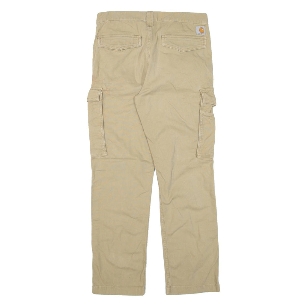 CARHARTT Cargo Workwear Mens Trousers Beige Relaxed Straight W31 L30