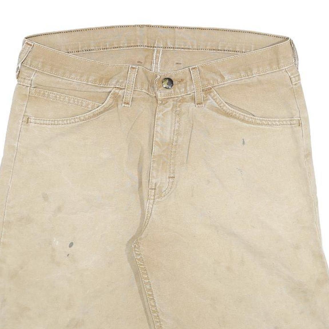 DICKIES Mens Shorts Beige Casual XL W32 Heavy Duty Workwear Cotton Blend